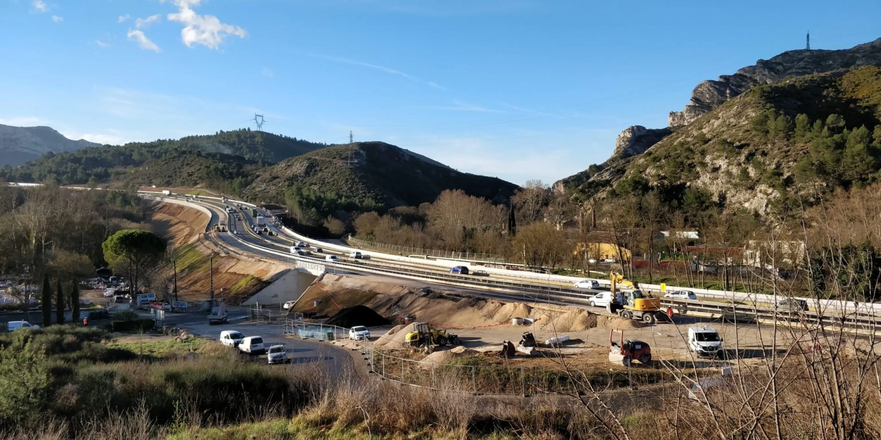 Vue de Saint Béat - base vie